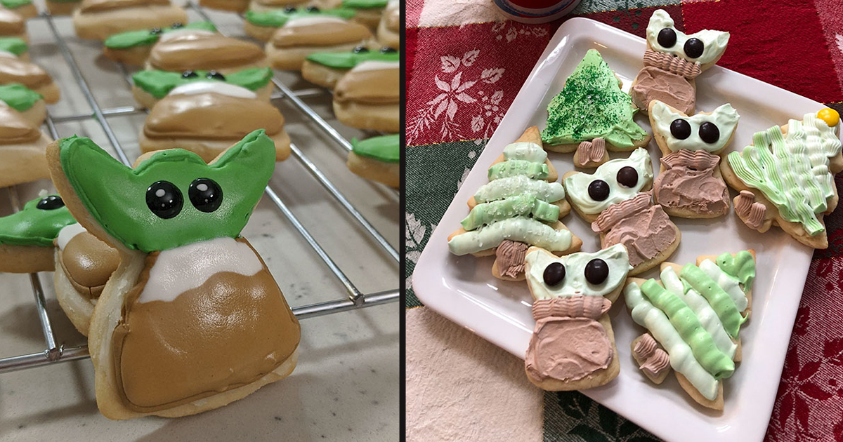 'Baby Yoda' Fan Used The Classic Angel CookieCutter To Make Baby Yoda