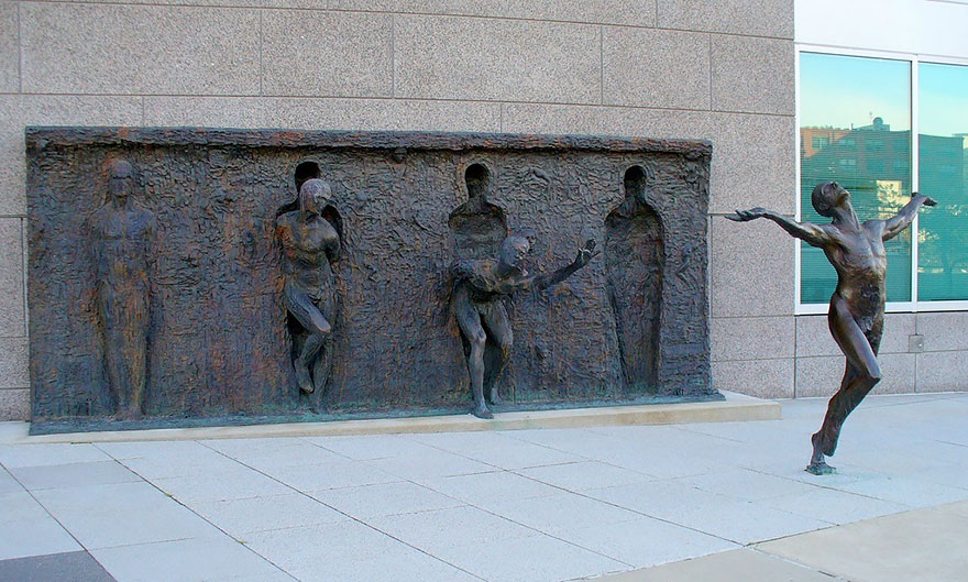 Break Through From Your Mold By Zenos Frudakis, Philadelphia, Pennsylvania, Usa