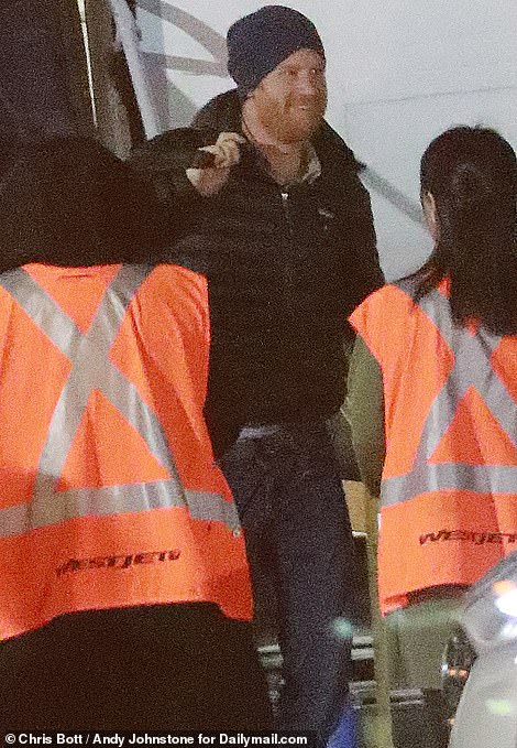 Harry flew on to Vancouver Island via WestJet, the same carrier that Meghan is said to have taken