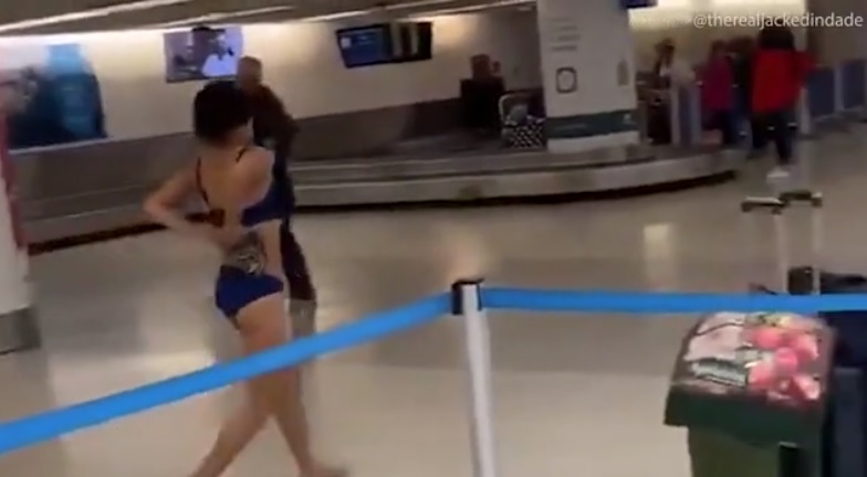 Woman Arrested After Stripping At The Airport And Casually Walking Through Baggage Claim Small