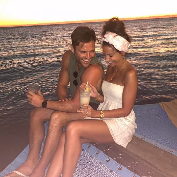 Michelle celebrated husband Mark
