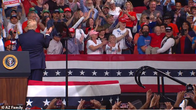 At the start of the President