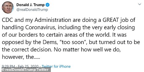 Donald Trump has continued to insists he is 