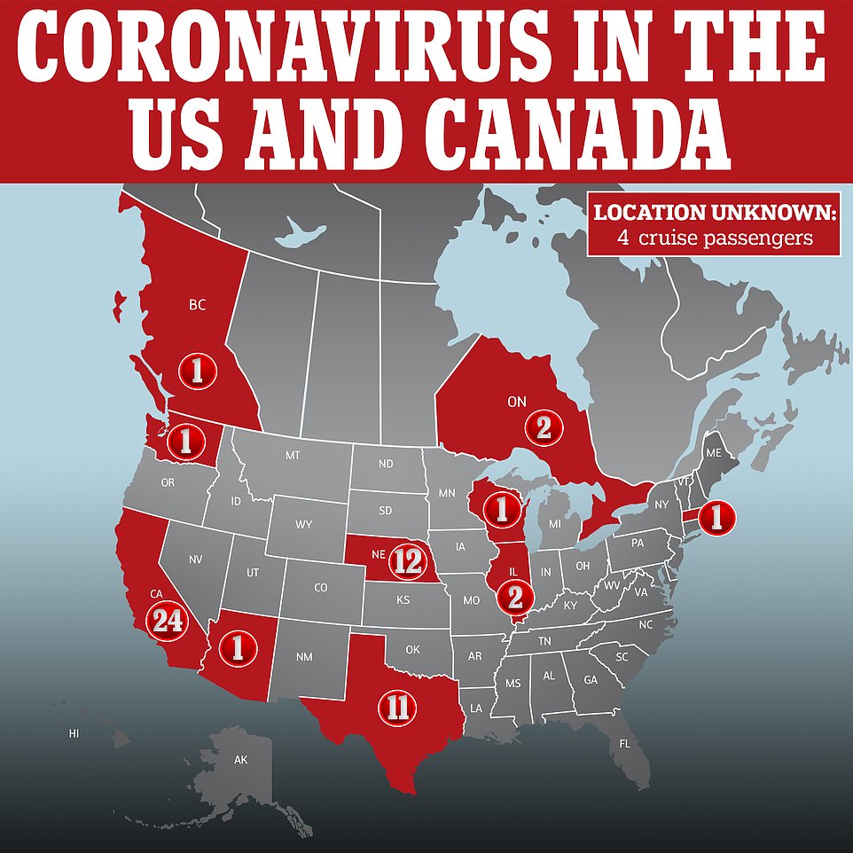 So far, 57 cases have been confirmed - 14 in the nation, 40 from citizens repatriated from the Diamond Princess cruise ship in Japan and three evacuated from China