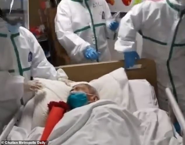 A 103-year-old grandmother has recovered from the coronavirus following six-day treatment i