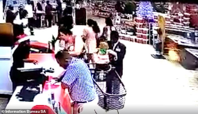 A security guard at the Pick n Pay store in The Crescent mall in Durban, South Africa, kidnapped a two-year-old boy sitting in his grandmother