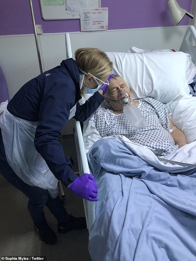 Devastating: Sophia Myles has revealed her father Peter passed away on Saturday after contracting coronavirus