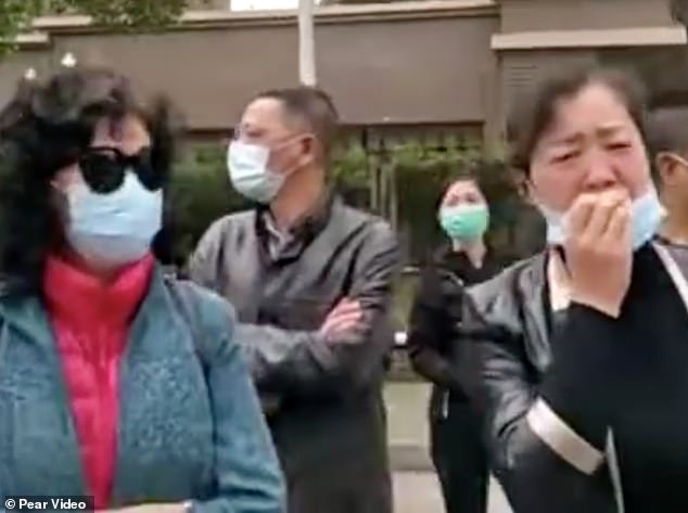 A video shows a funeral service taking place in the medic