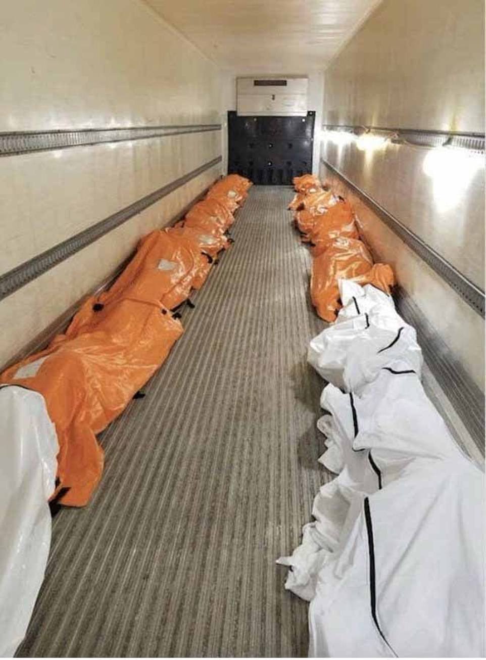 Makeshift Being Built In New York As Dead Bodies Are Loaded