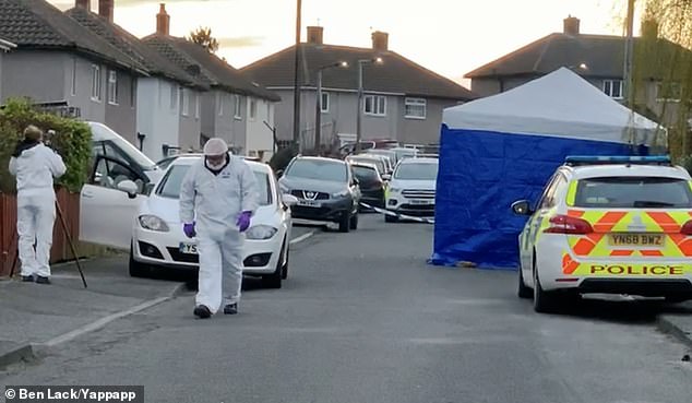 Her husband Craig Woodhall, a former soldier, fled the scene with the couple