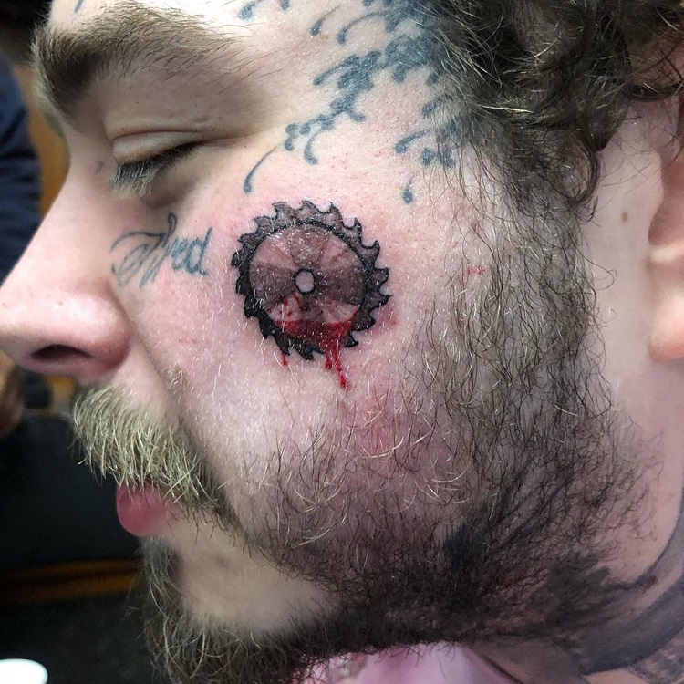 Post Malone Said His Facial Tattoos Were A Way For Him To ...