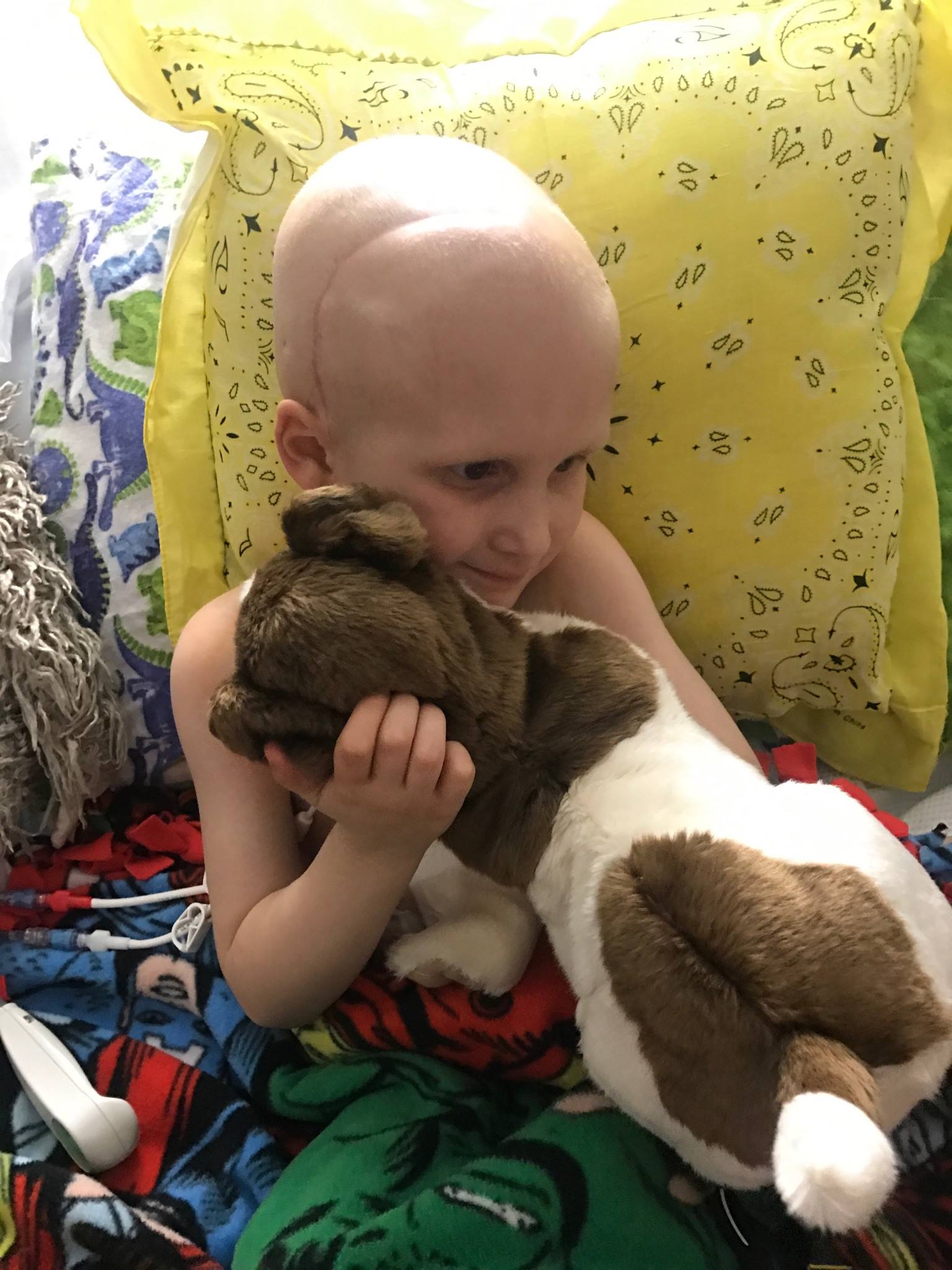 Brave little boy batting cancer tells his mom the exact words she ...