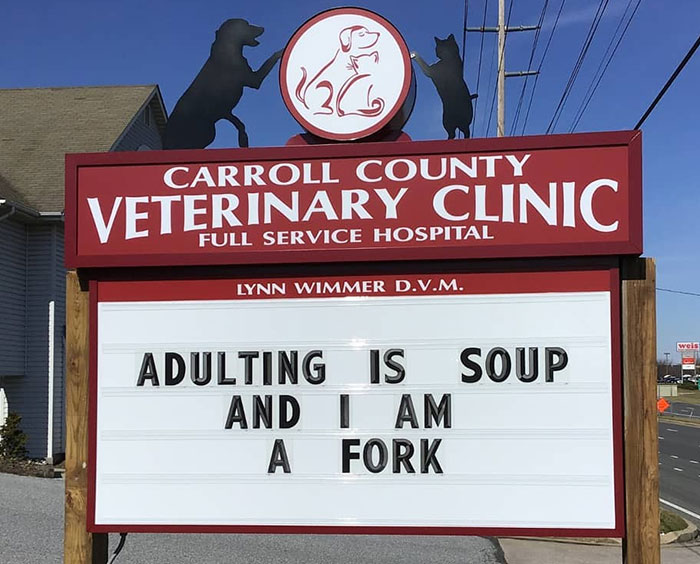 Funny-Carroll-County-Veterinary-Clinic-Signs Funny-Carroll-County-Veterinary-Clinic-Signs