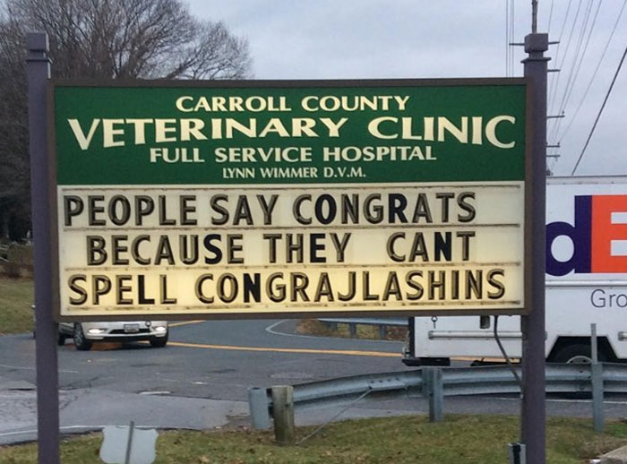 Funny-Carroll-County-Veterinary-Clinic-Signs Funny-Carroll-County-Veterinary-Clinic-Signs