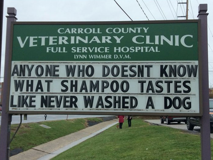 Funny-Carroll-County-Veterinary-Clinic-Signs Funny-Carroll-County-Veterinary-Clinic-Signs