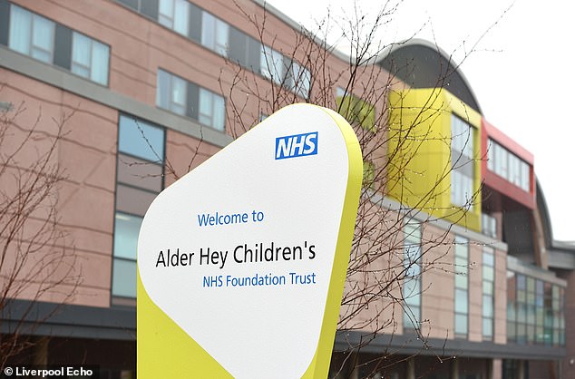 Doctors at Alder Hey Children’s Hospital, above have told Erin