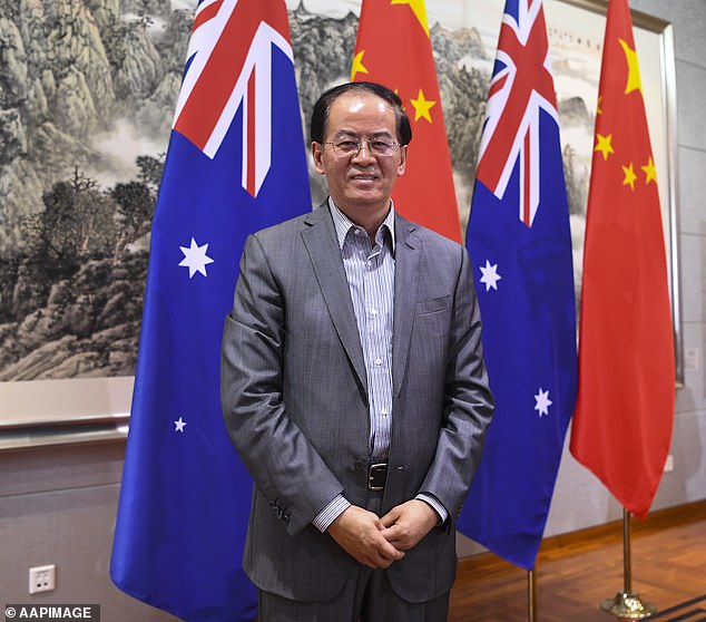 Chinese Ambassador Cheng Jingye (pictured) labelled a push for an independent inquiry into the origins of COVID-19 by Prime Minister Scott Morrison as 