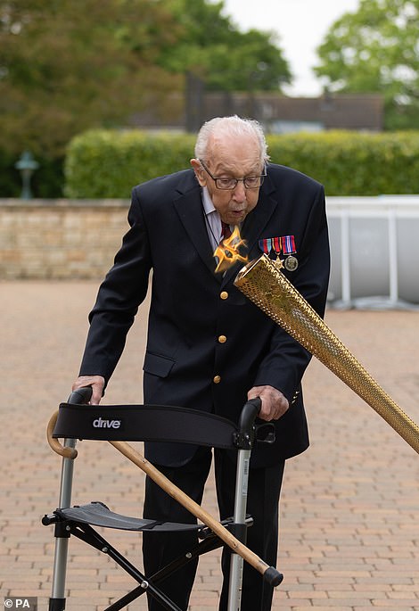 Captain Tom Moore has already raised nearly £30 million by walking 100 laps of his garden for NHS Charities Together,