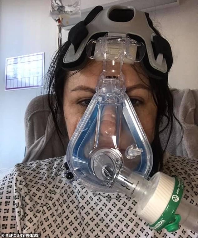 Nurse of 12 years Kelly Ward, 35, started coughing during a hospital shift and now remains seriously ill at Bradford Royal Infirmary in West Yorkshire