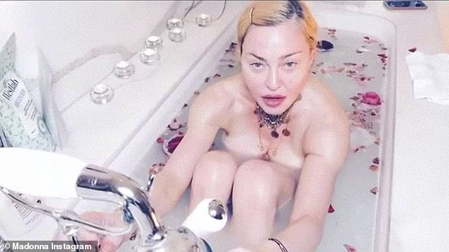 Controversy: The singer recently posted, then later deleted, this video of herself in a marble bathtub calling COVID-19 