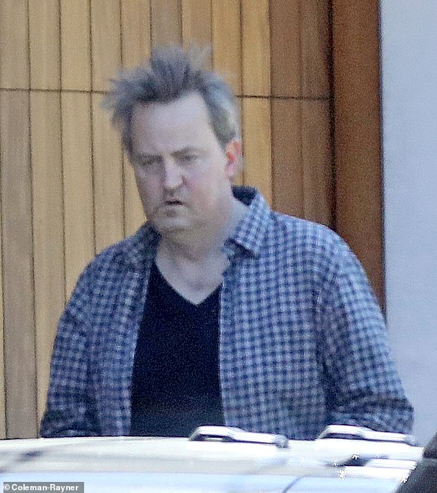 Matthew Perry has a serious case of quarantine hair after spending pandemic 