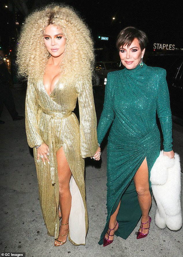 Really gets her: Other gifts from Khloé included a gag pill bottle for 