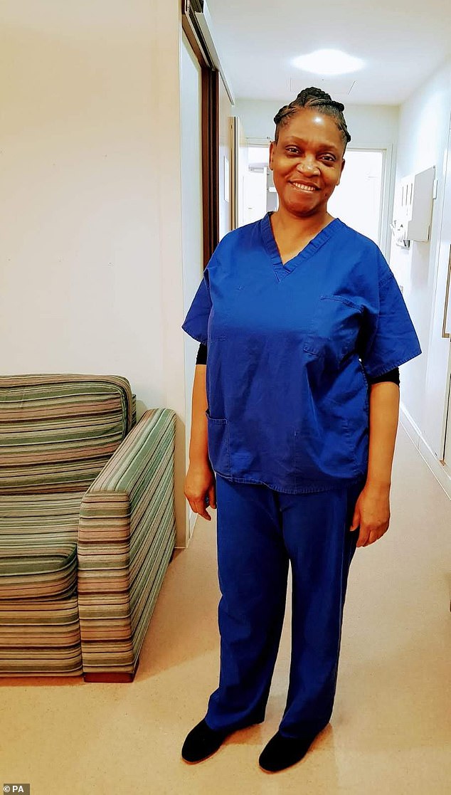 Eyitolami Olaolorun, a paediatric nurse from London who died after contracting Covid-19. Ms Olaolorun, 60, most recently worked at Wellington Hospital, a private centre in St John