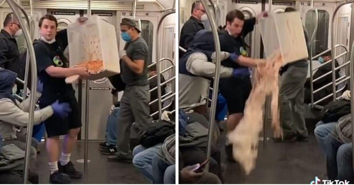 Tiktok Prankster Is Facing A Backlash After Staging A Messy Stunt In A New York Subway Car 7137