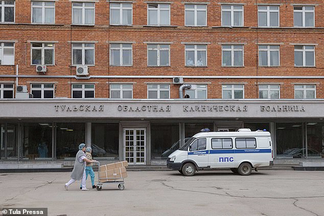 The nurse - at Tula Hospital, 100 miles south of Moscow (pictured) - said she was 