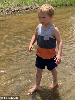 Cameron was at the campground with his family