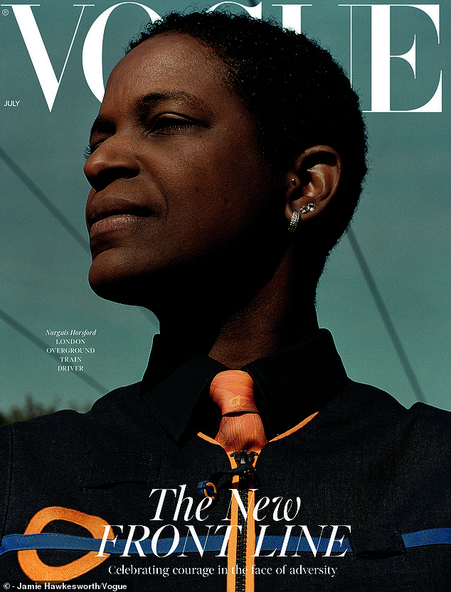 Narguis Horsford, a train driver on the London Overground