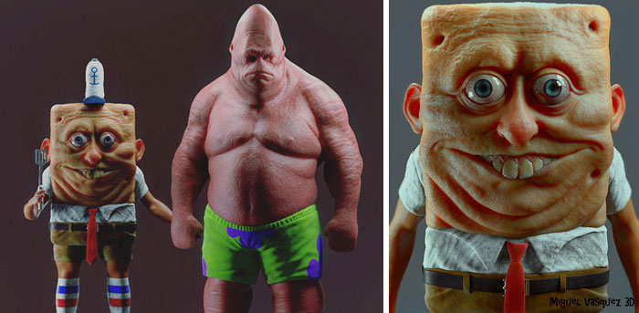 real life cartoon characters
