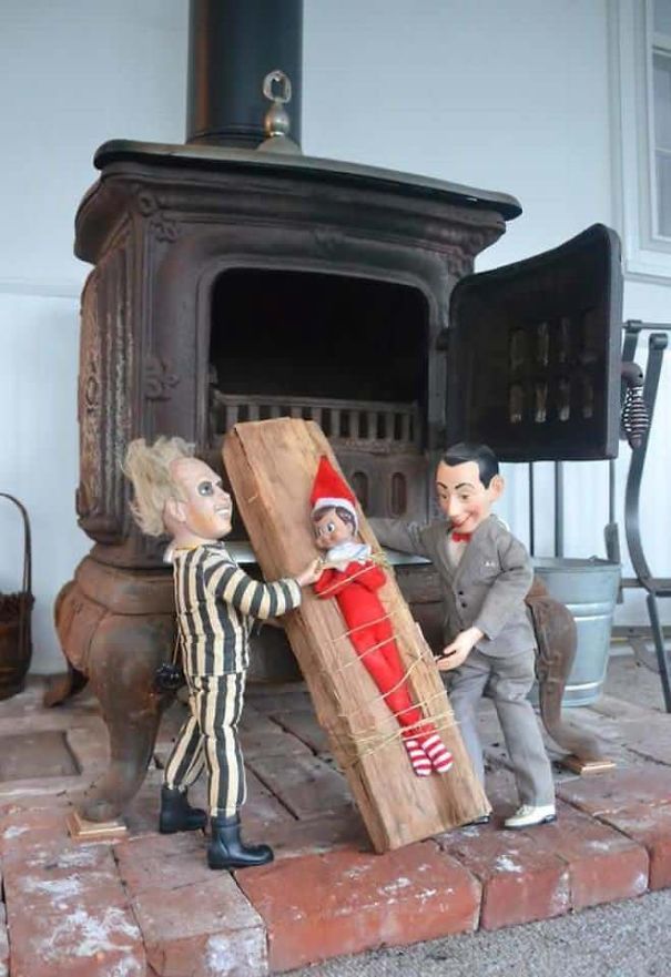 elf on the shelf funny ideas