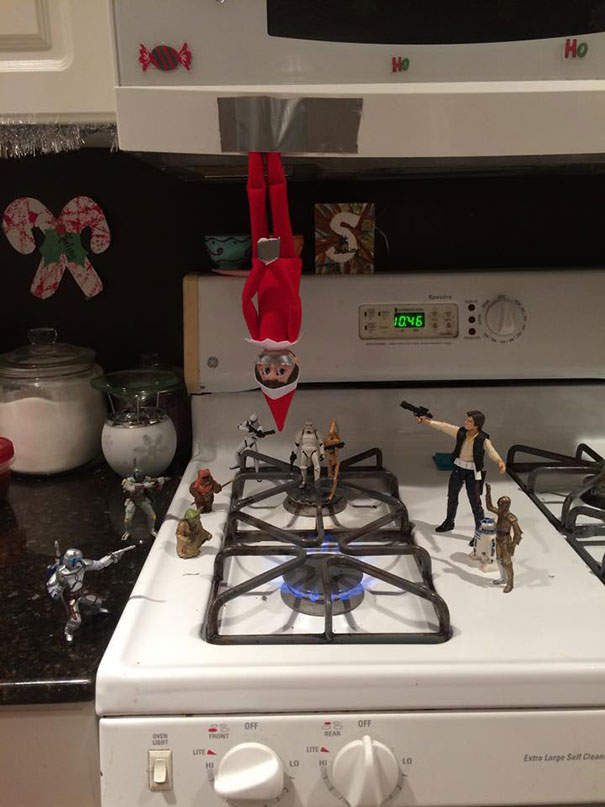 elf on the shelf funny ideas