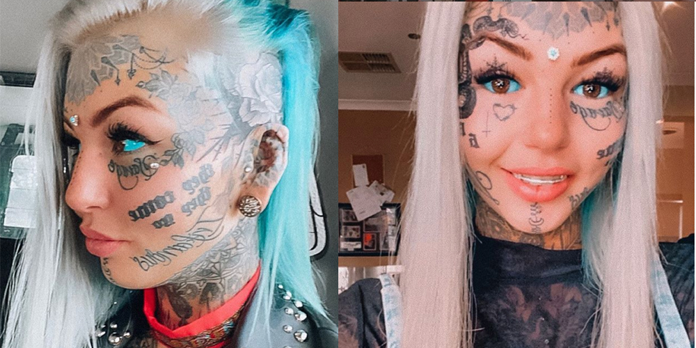 Influencer se queda temporalmente ciega tras tatuarse los ojos