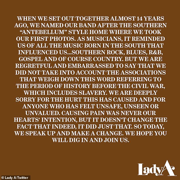 Addressing their fans: The group posted a lengthy caption on Thursday