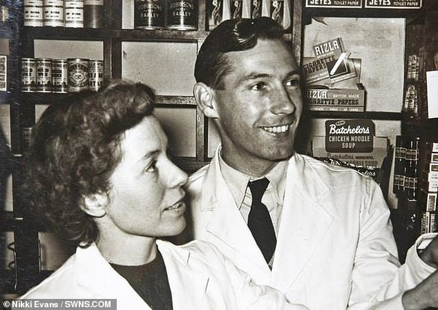 Pat and Ron Wood during their time running the Ron Wood Store. They later sold the store so they could have children