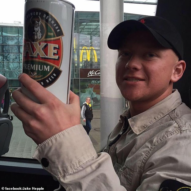 Mr Hepple (pictured) said in a statement to Facebook that he did not want to apologise for what he had done