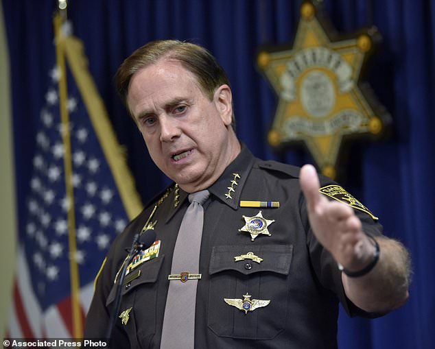 Oakland County Sheriff Michael Bouchard speaks at a news conference on Thursday to confirm one felonious assault charge each has been filed against Eric and Jillian Wuestenberg