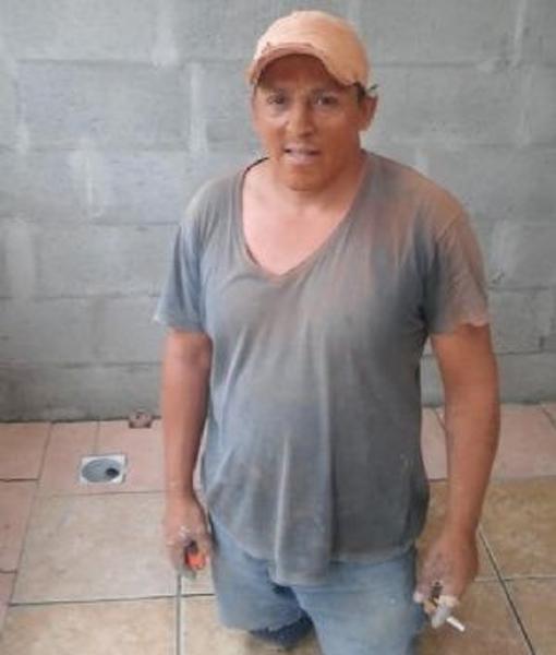 Sergio Juárez, trabajaba como albañil