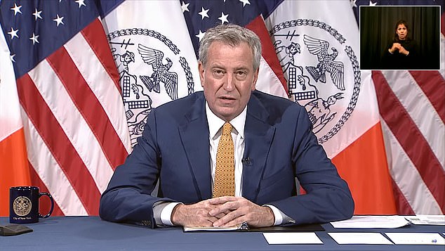 Mayor Bill de Blasio canceled all events requiring a city events permit through September 30 on Thursday. 
