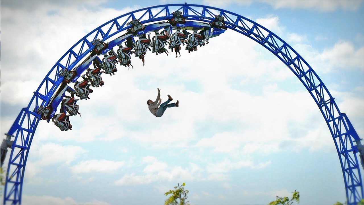 chico se cae de montaña rusa, termina muy mal... - YouTube