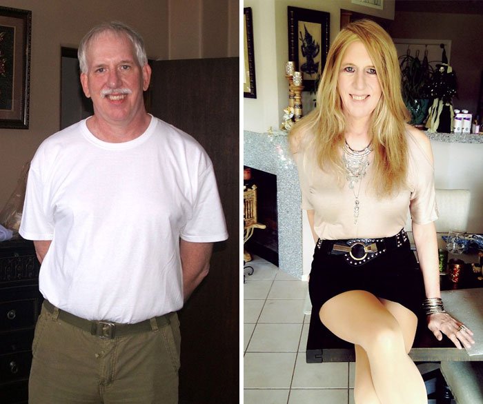 Personas mostrando la increíble transición antes y después de su cambio de sexo