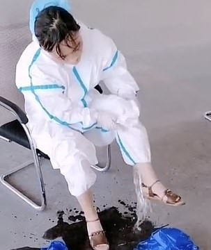 Shocking video shows coronavirus doc pour out 