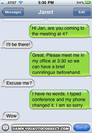 email and text fails