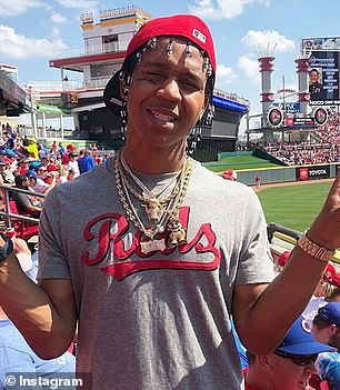 Brandon Waddles, 21, was pronounced dead at the scene shortly after police arrived at the 3700 block of Kahlert Avenue in Louisville, just after 1pm on Friday.