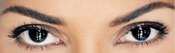 black colored eyes