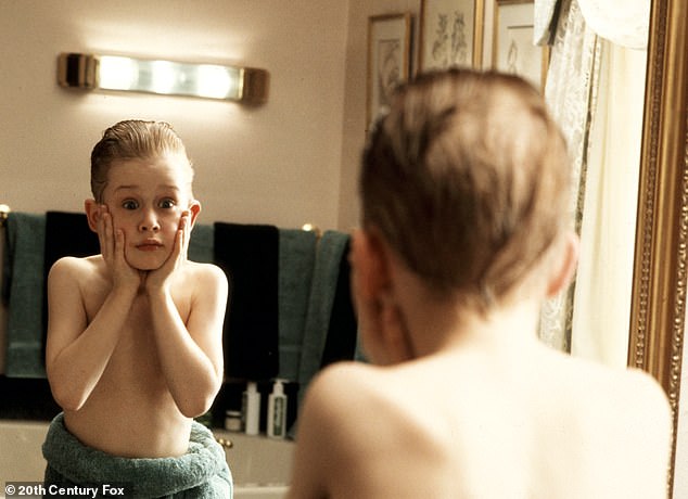 The big time: A year later Hughes cast Culkin as the child whose family leaves him behind in the blockbuster film Home Alone in which he played clever Kevin who outsmarts two crooks