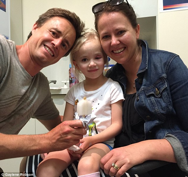 Parents Paul and Gaylene (pictured) said it was traumatic to watch their girl go through so much suffering