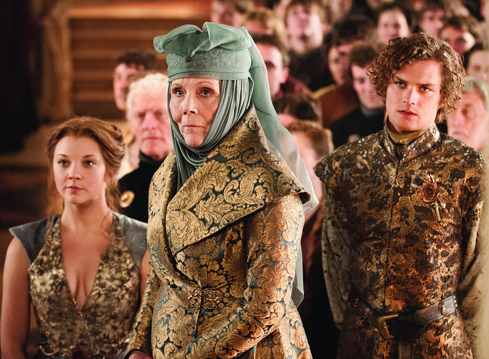 Diana Rigg as the cutthroat matriarch Oleanna Tyrell in HBO